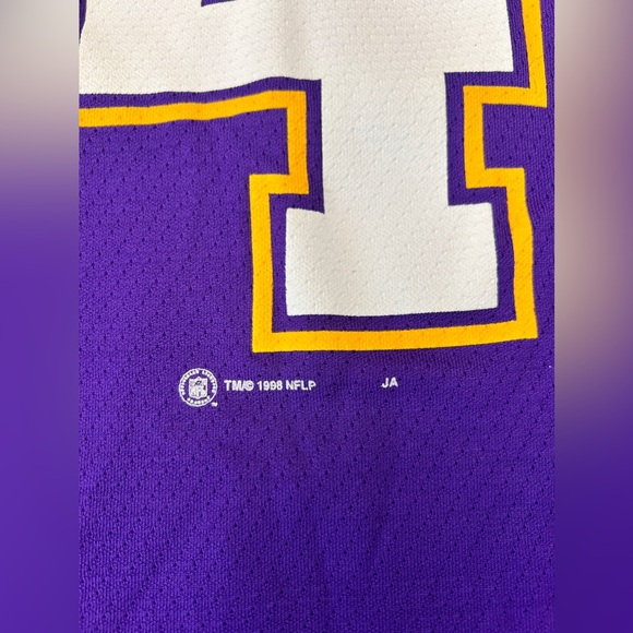 Vintage 1998 NFL Minnesota Vikings Randy Moss 84 Sport Attack Jersey Men’s XL - Picture 3 of 6